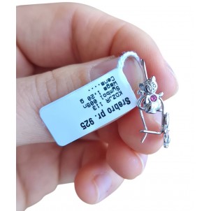 SREBRNE KOLCZYKI DLA DZIEWCZYNKI WISZĄCE KOTY KOTKI 925