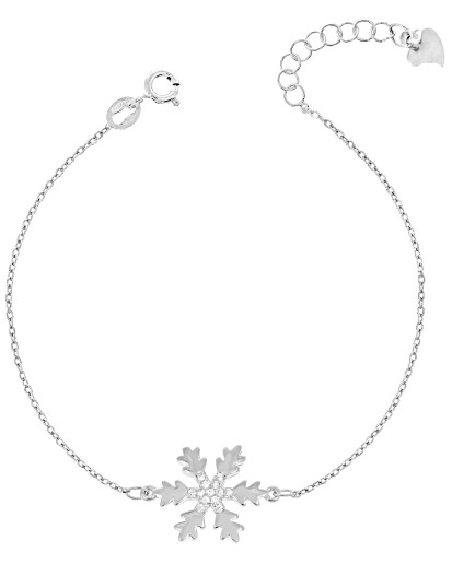 SREBRNA DAMSKA BRANSOLETKA NA RĘKĘ CELEBRYTKA GWIAZDA GWIAZDECZKA ŚWIĄTECZNA SREBRO 925