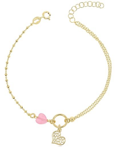 SREBRNA BRANSOLETKA DAMSKA NA RĘKĘ CELEBRYTKA SERCE SERDUSZKO 925