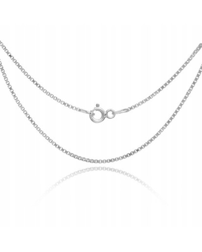 Srebrny łańcuszek Kostka 1,2 mm damski | 55 cm | Srebro 925