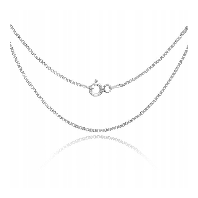 Srebrny łańcuszek Kostka 1,2 mm damski | 55 cm | Srebro 925