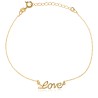 Pozłacana bransoletka srebrna LOVE 925 – ankier, regulowana 19 cm