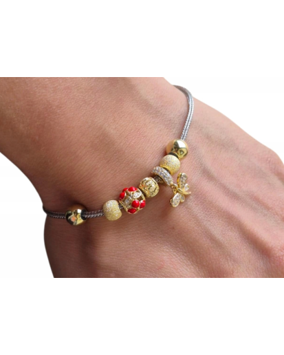 SREBRNA BRANSOLETKA DAMSKA Z CYRKONIAMI SREBRO SREBRO 875