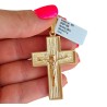 Pozłacany srebrny krzyżyk z krucyfiksem 925 do łańcuszka – unisex