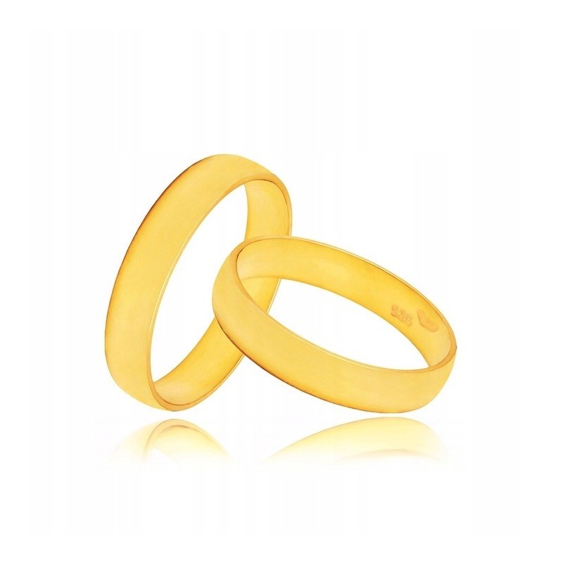 Pozłacana obrączka z grawerem 925 – srebro na wyjątkowy prezent