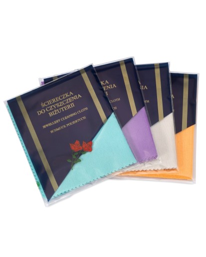 Ściereczka do czyszczenia biżuterii Silbo różne kolory