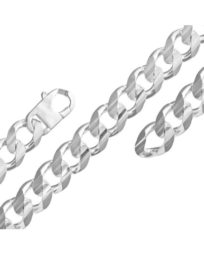 Srebrny łańcuszek pancerka 55 cm 107,57 g 925