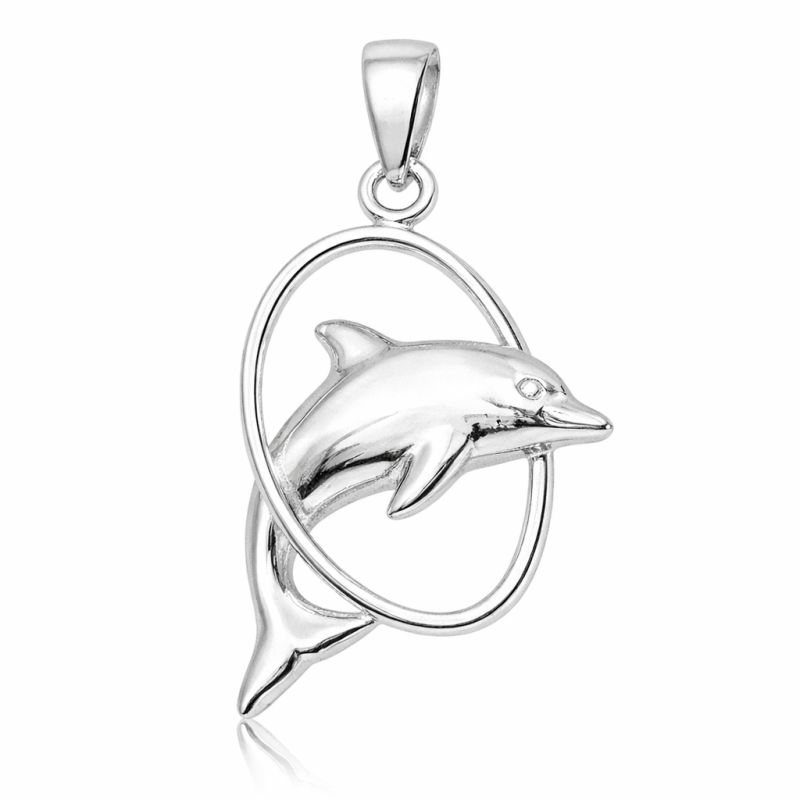 Srebrna zawieszka Delfin | Srebro 925 | Wisiorek | Bez niklu