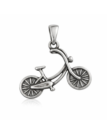 Zawieszka Rower oksydowana | Srebro 925 AG