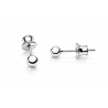 Srebrne kolczyki damskie kulki sztyfty 4 mm – Srebro 925