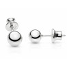 Srebrne kolczyki damskie kulki sztyfty 6 mm – Srebro 925