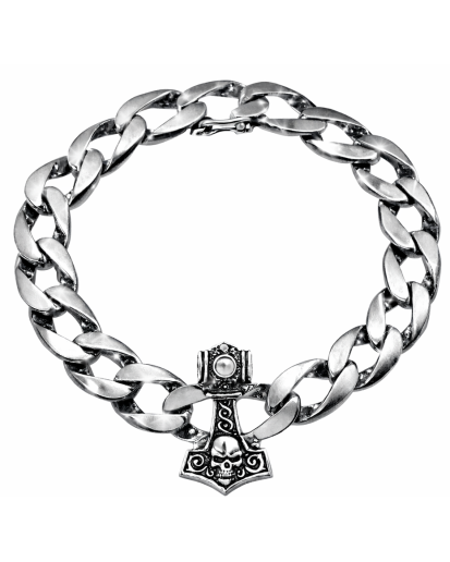 Oksydowana bransoleta męska ze srebra diamentowana 925 22 cm srebro