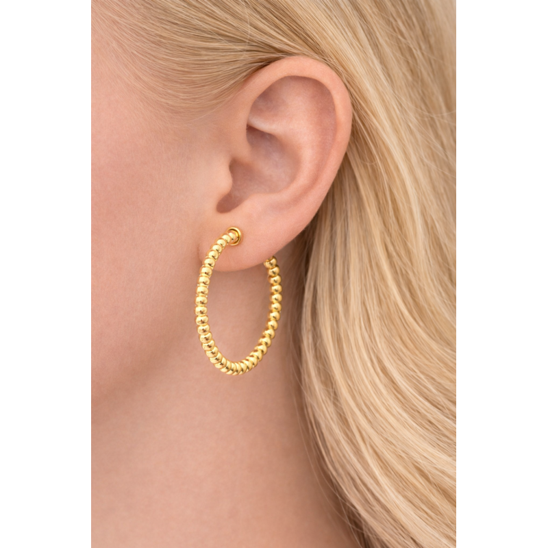 Pozłacane kolczyki koła 925 na sztyft – lekka klasyka ze srebra