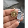 Pozłacana zawieszka Lew | Srebro 925 | Cyrkonie AAA | 19 mm