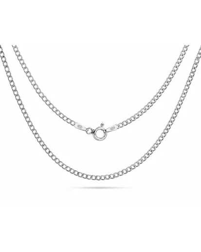 Srebrny łańcuszek Pancerka 1,9 mm – Srebro 925 – Damski i Męski – 40–70 cm