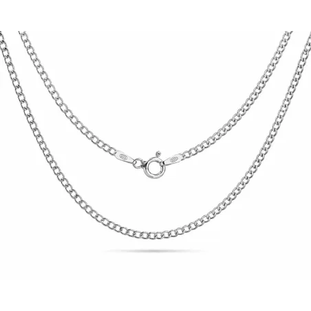 Srebrny łańcuszek Pancerka 1,9 mm – Srebro 925 – Damski i Męski – 40–70 cm