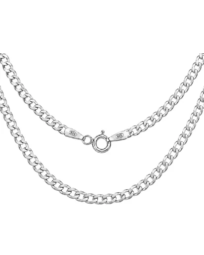 Srebrny łańcuszek pancerka 2,5 mm 925 | 40–80 cm
