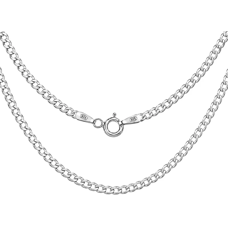 Srebrny łańcuszek pancerka 2,2 mm 925 | 40–70 cm