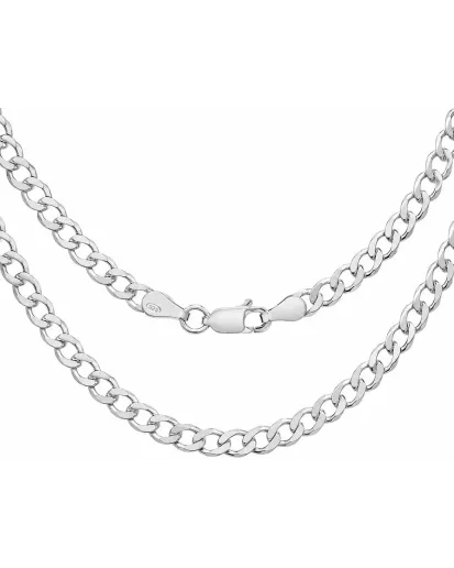 Gruby męski łańcuszek pancerka 4,2 mm 925 | 50–70 cm