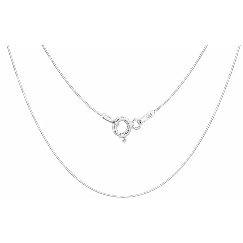 Srebrny łańcuszek żyłka/linka 0,8 mm diamentowany | 38–70 cm | 925