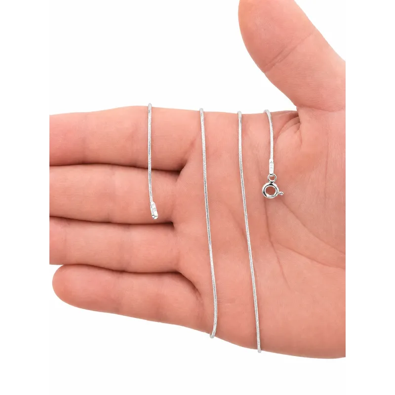 Srebrny łańcuszek żyłka/linka 0,95 mm diamentowany | 40–70 cm | 925