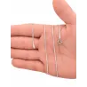 Srebrny łańcuszek żyłka/linka 0,95 mm diamentowany | 40–70 cm | 925
