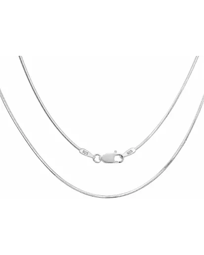 Srebrny łańcuszek żyłka/linka 1,22 mm diamentowany | 45–60 cm | 925