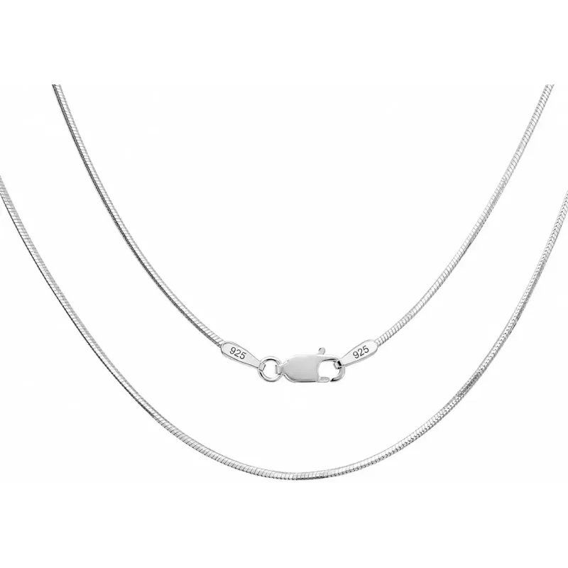 Srebrny łańcuszek żyłka/linka 1,22 mm diamentowany | 45–60 cm | 925