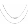 Srebrny łańcuszek żyłka/linka 1,22 mm diamentowany | 45–60 cm | 925