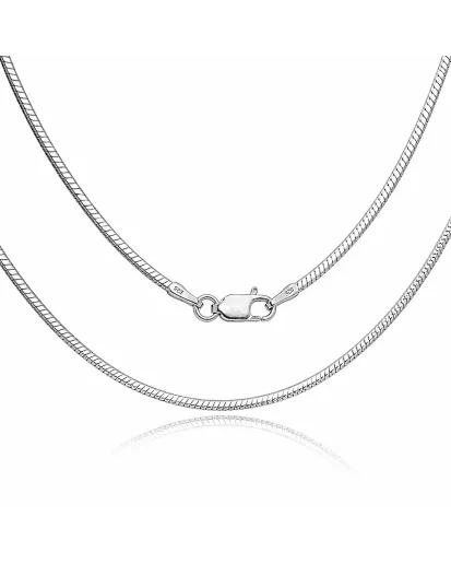 Srebrny łańcuszek żyłka/linka 1,47 mm diamentowany | 45–60 cm | 925
