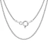 Srebrny łańcuszek Kostka 1,0 mm damski | 38–65 cm | 925