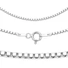 Srebrny łańcuszek Kostka 1,0 mm damski | 38–65 cm | 925