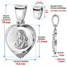 Medalik Diamentowany Madonna – Matka Boska Częstochowska 925