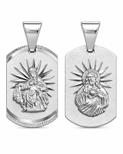 Srebrny medalik Matka Boska Szkaplerzna 925