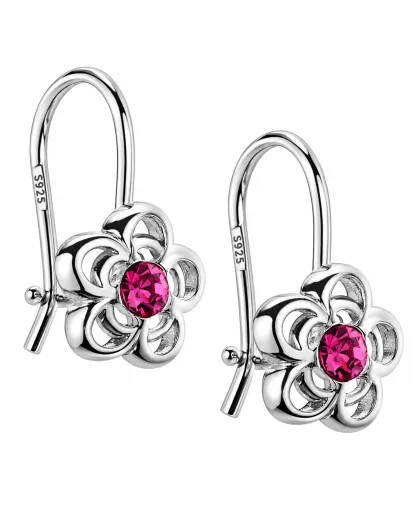 Kolczyki srebrne 925 dla dziewczynki – kwiatki | KALA SILVER