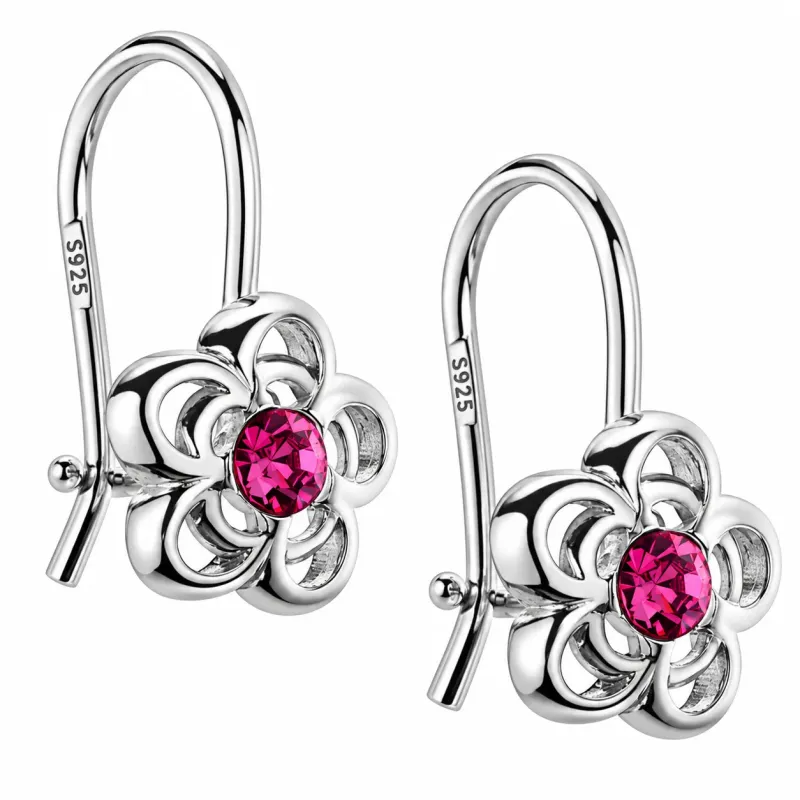Kolczyki srebrne 925 dla dziewczynki – kwiatki | KALA SILVER