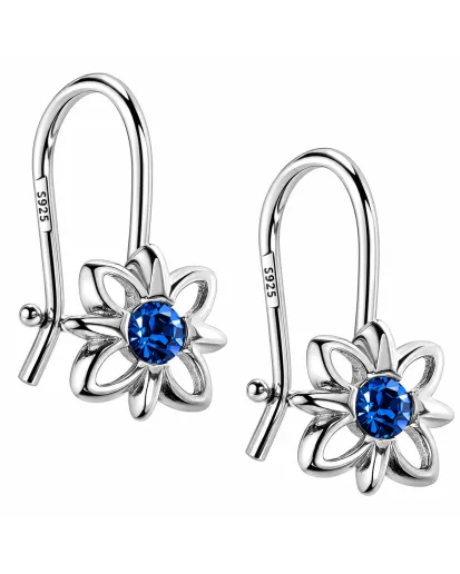 Kolczyki srebrne 925 dla dziewczynki – kwiatki | KALA SILVER