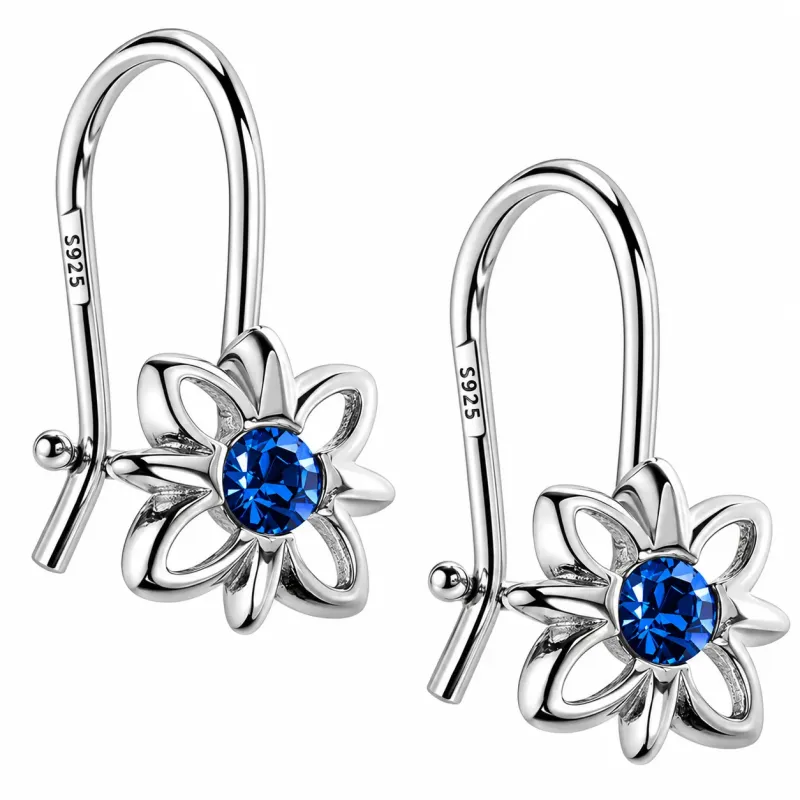 Kolczyki srebrne 925 dla dziewczynki – kwiatki | KALA SILVER