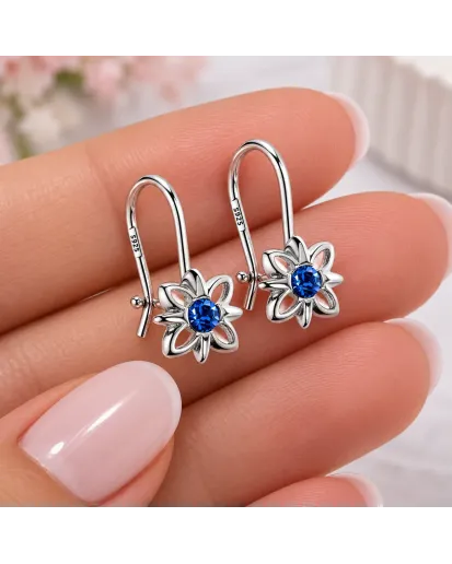 Kolczyki srebrne 925 dla dziewczynki – kwiatki | KALA SILVER