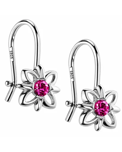 Kolczyki srebrne 925 dla dziewczynki – kwiatki | KALA SILVER