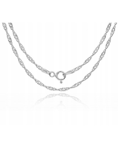 Łańcuszek Singapur 2,2 mm ze srebra 925 – długości 40–65 cm