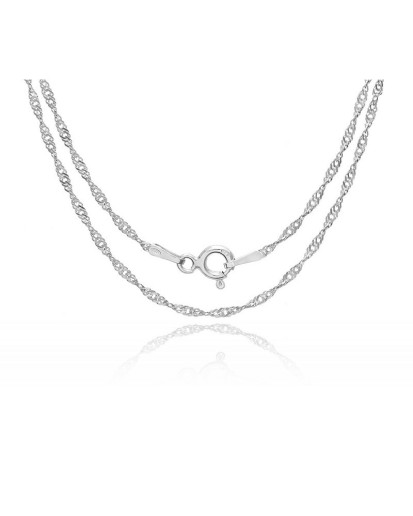 Łańcuszek Singapur srebrny 925 – 1,7 mm | Długość 40–65 cm