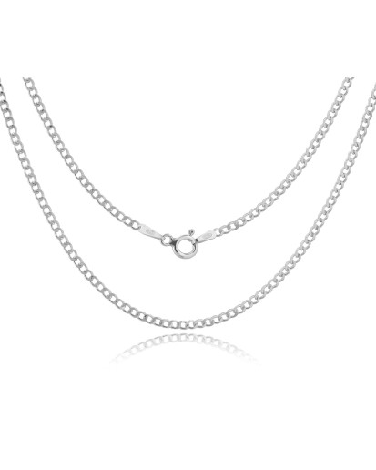 Srebrny łańcuszek Pancerka 1,9 mm – Srebro 925 – Damski i Męski – 40–70 cm