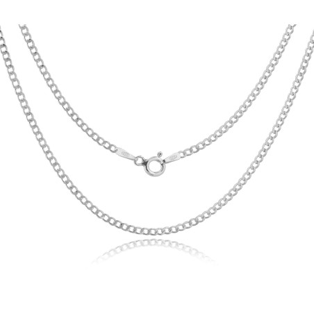 Srebrny łańcuszek Pancerka 1,9 mm – Srebro 925 – Damski i Męski – 40–70 cm