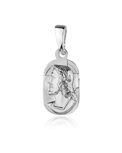 Srebrny medalik z wizerunkiem Pana Jezusa 925 do łańcuszka