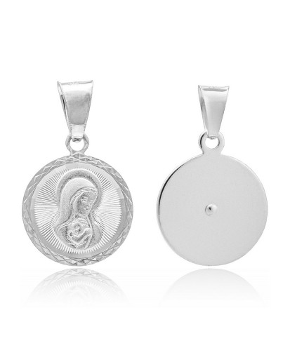 SREBRNY MEDALIK MATKA BOSKA KARMIĄCA SREBRO PRÓBY 925