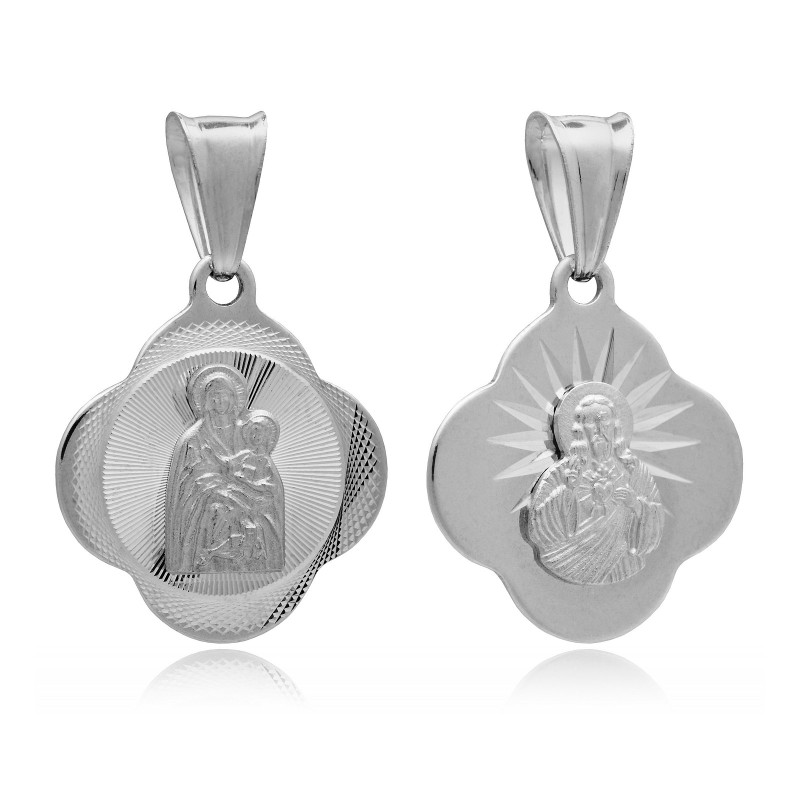Srebrny medalik Matka Boska Śnieżna 925 do łańcuszka