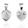 Srebrny medalik Szkaplerz w sercu 925 - medalion szkaplerzna ze srebra