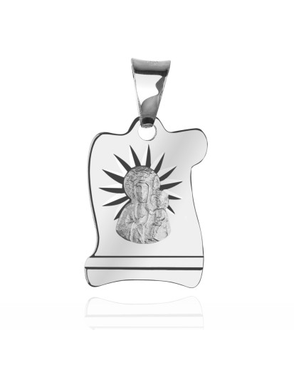 Srebrny dmedalik Madonna – Matka Boska Częstochowska 925