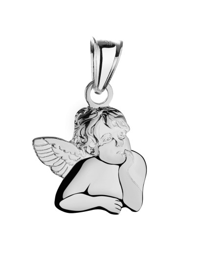 Srebrny diamentowany medalik Św. Michał Archanioł 925 do łańcuszka